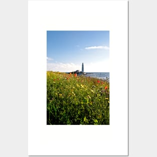 Wild Flowers at St Mary's Island Posters and Art